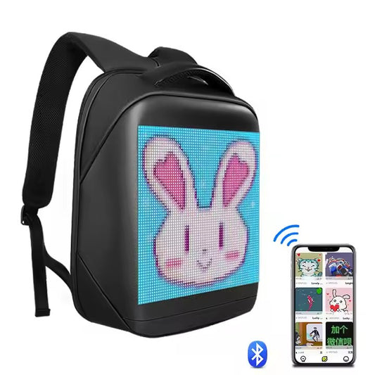 LED Backpack With Programmable Screen LED Display Portable Backpack